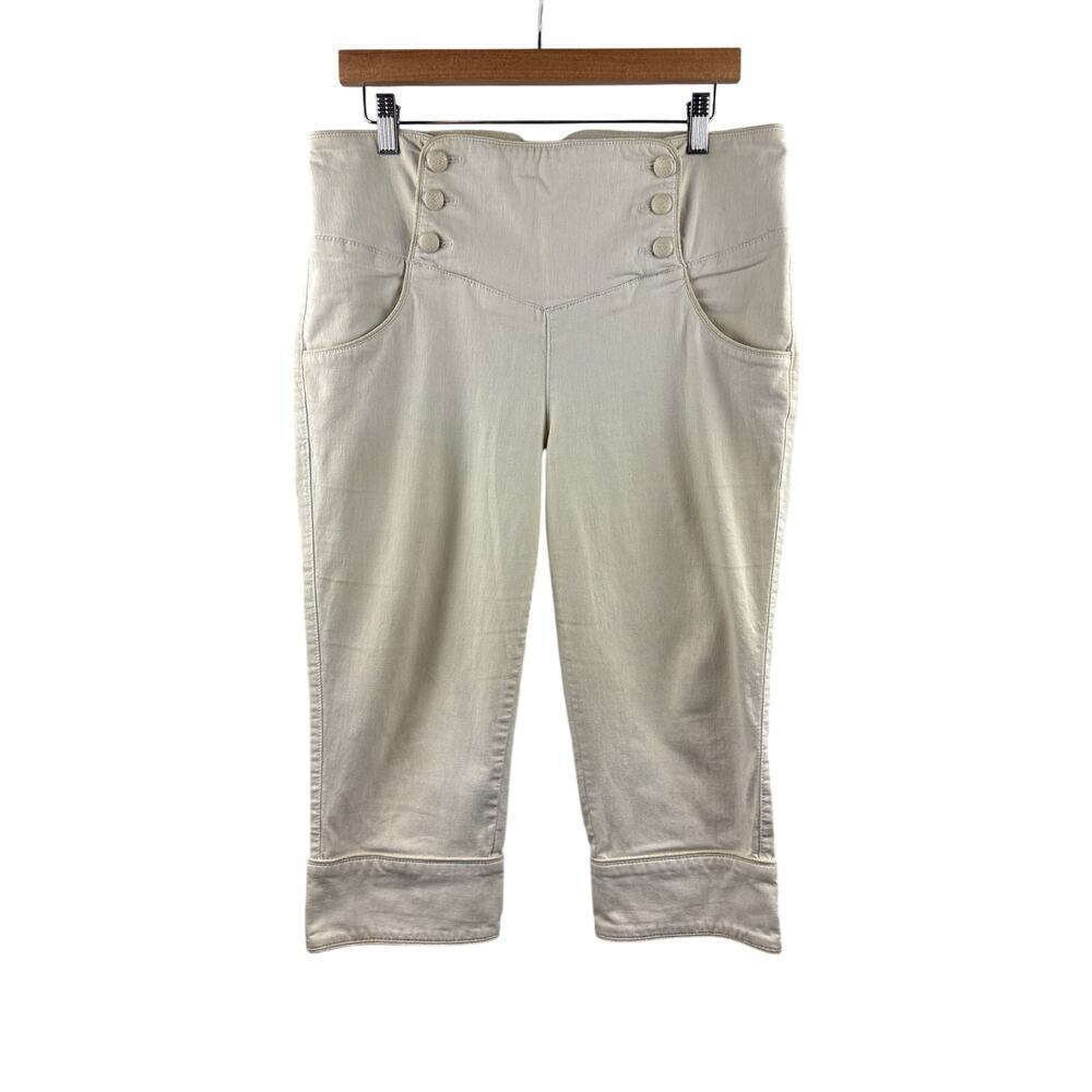 Women’s Armani Exchange Size 14 Cream Capris